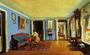 Kapiton Zelentsov Sitting-Room France oil painting artist